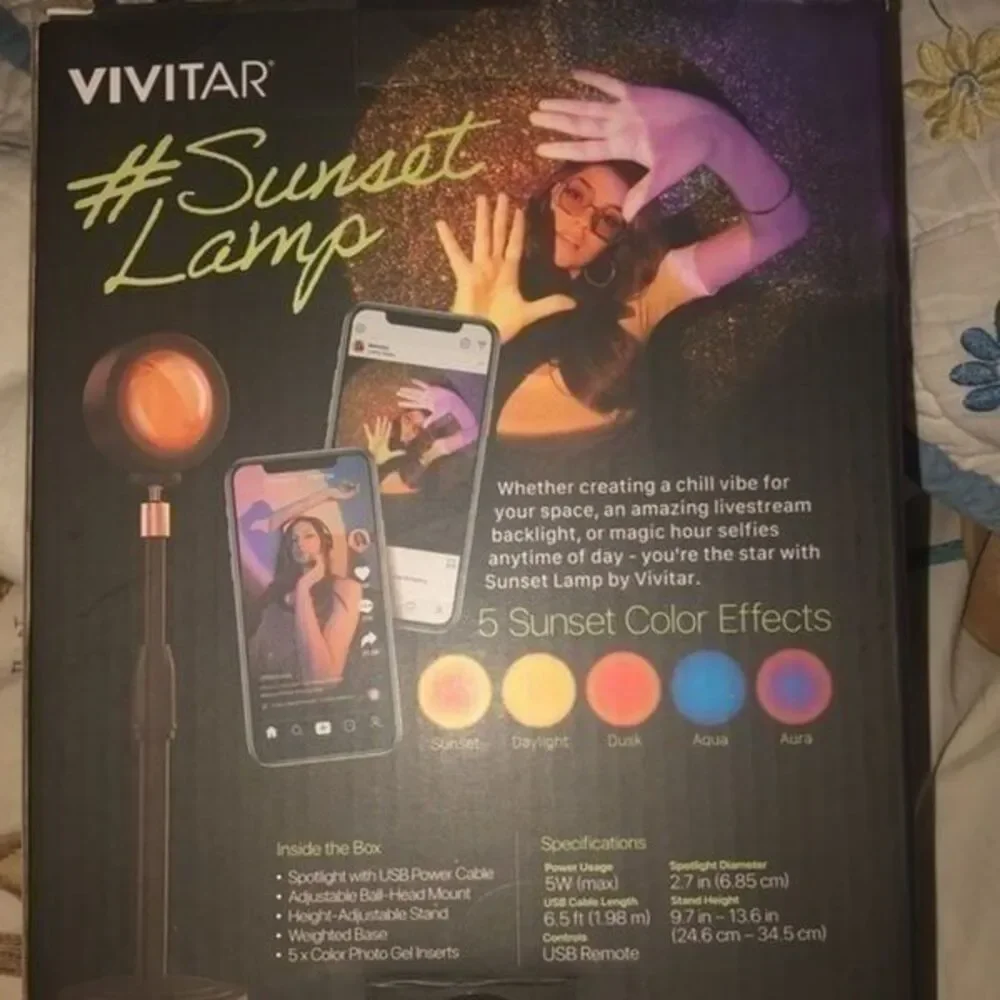 Vivitar light spotlight sunset  multi color effects